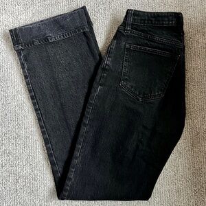 Abercrombie Curve Love 90s High-Rise Relaxed Jeans Cuffed Black - 24 Long